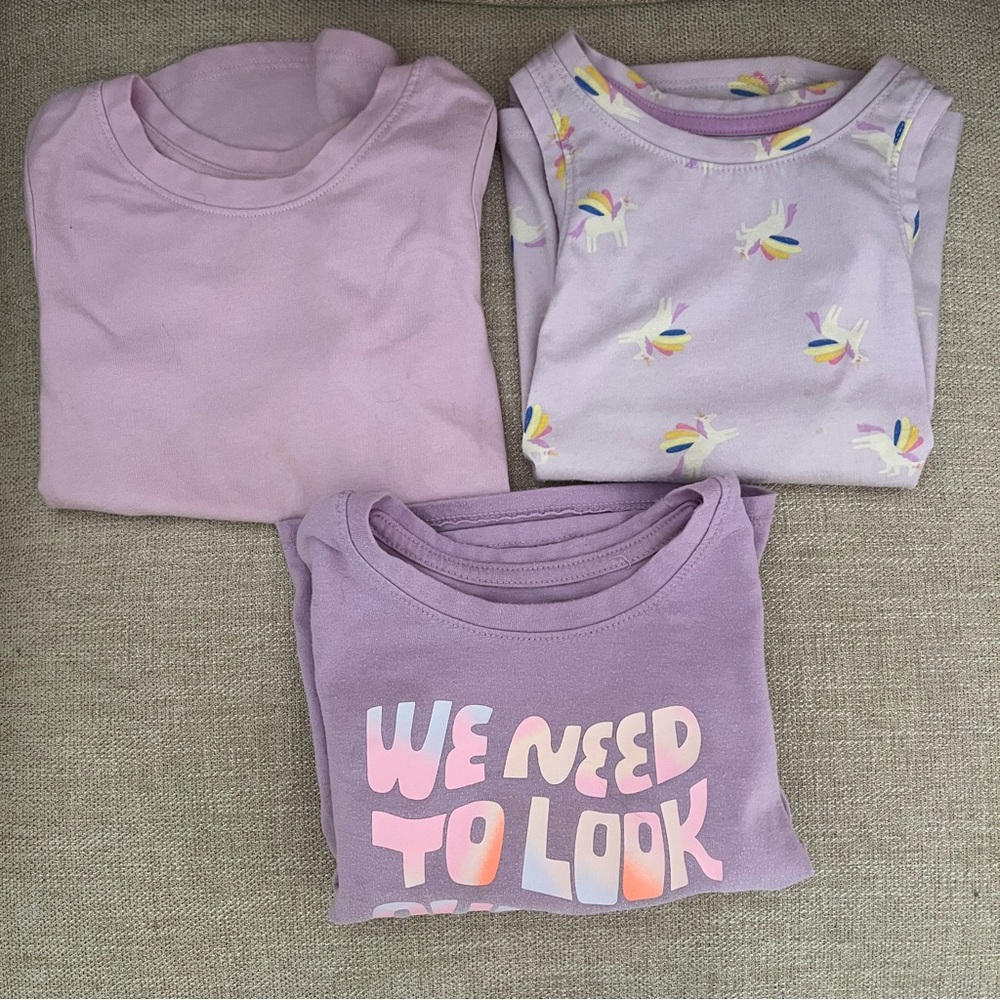 Cat & Jack BUNDLE - 3 Short-Sleeved Tees - 3T